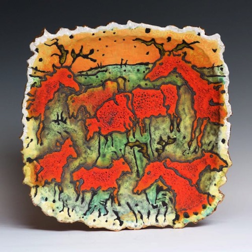 CB5. Stags and Cattle
49x48x8 cm